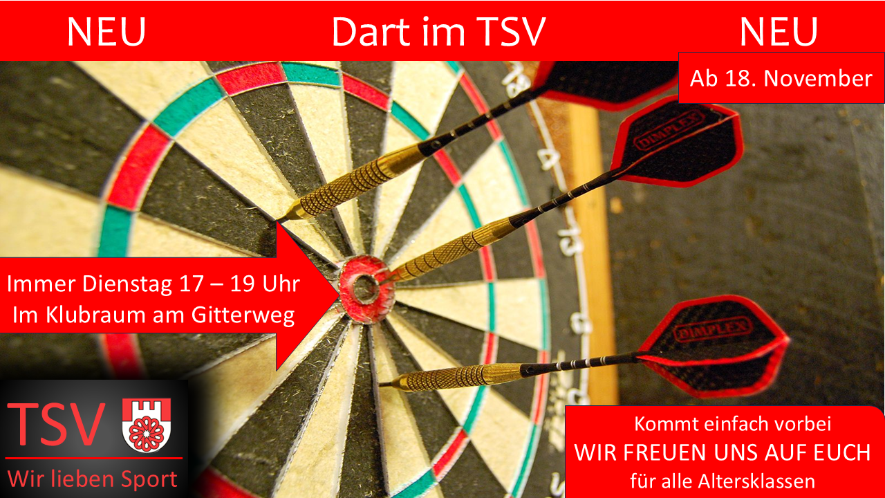 Neu: Dart bei TSV Liebenburg